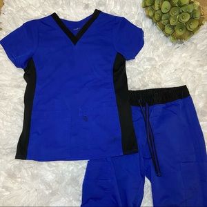 Medical scrub Uniform Set | Blue | Size: X-Small